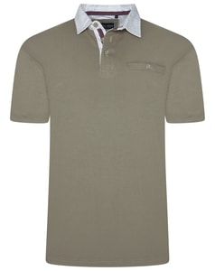 KAM Plain Rugby Polo Shirt Laurel Oak
